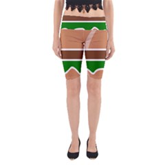 Hamburger Fast Food A Sandwich Yoga Cropped Leggings