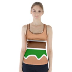 Hamburger Fast Food A Sandwich Racer Back Sports Top