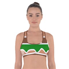 Hamburger Fast Food A Sandwich Cross Back Sports Bra