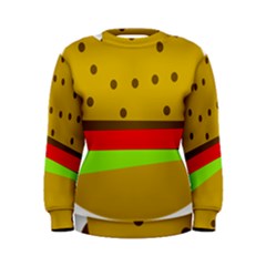 Hamburger Food Fast Food Burger Women s Sweatshirt by Nexatart