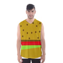 Hamburger Food Fast Food Burger Men s Basketball Tank Top