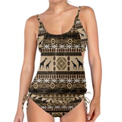 Giraffe African Vector Pattern Tankini Set