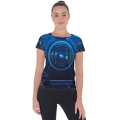 Technology Dashboard Short Sleeve Sports Top  by BangZart