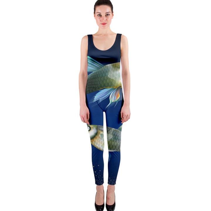 Marine Fishes OnePiece Catsuit