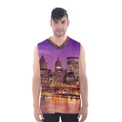 City Night Men s Basketball Tank Top