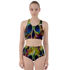 Skulls Multicolor Fractalius Colors Colorful Bikini Swimsuit Spa Swimsuit  by BangZart