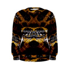 Textures Snake Skin Patterns Women s Sweatshirt