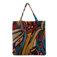 Vivid Colours Grocery Tote Bag