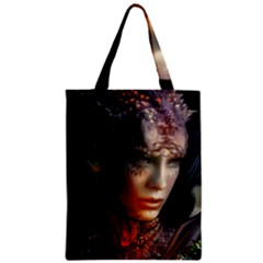 Digital Fantasy Girl Art Zipper Classic Tote Bag