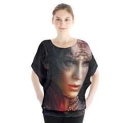 Digital Fantasy Girl Art Blouse