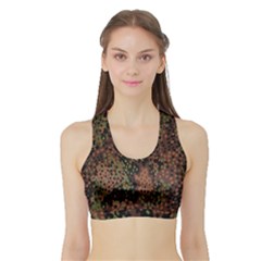 Digital Camouflage Sports Bra With Border by BangZart