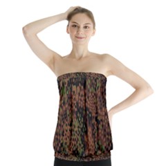 Digital Camouflage Strapless Top by BangZart