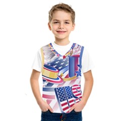 United States Of America Usa  Images Independence Day Kids  Sportswear by BangZart