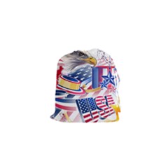United States Of America Usa  Images Independence Day Drawstring Pouches (xs) 