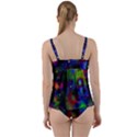 Full Colors Twist Front Tankini Set View2