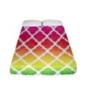 Colorful Rainbow Moroccan Pattern Fitted Sheet (Full/ Double Size) View1