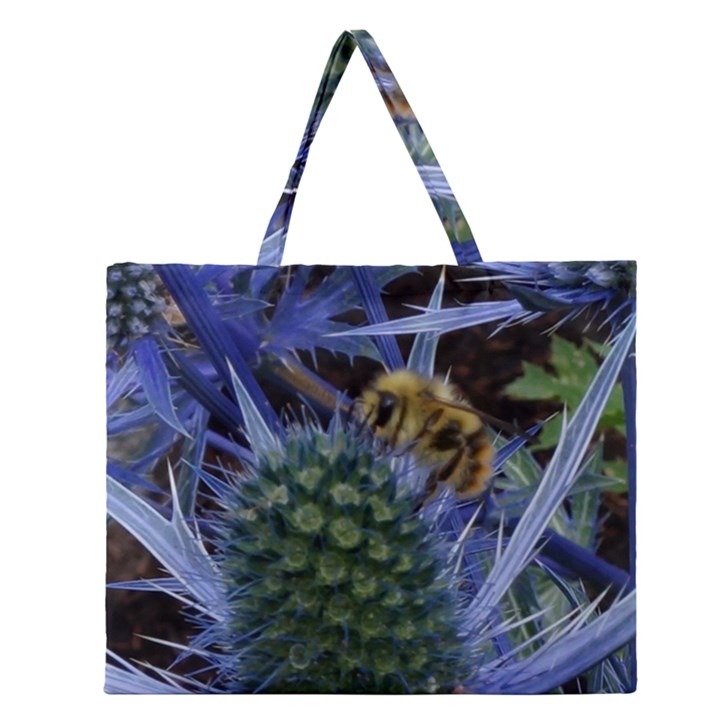 Chihuly Garden Bumble Zipper Large Tote Bag