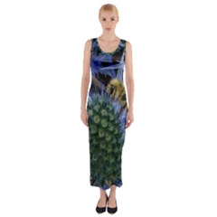 Chihuly Garden Bumble Fitted Maxi Dress