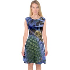 Chihuly Garden Bumble Capsleeve Midi Dress