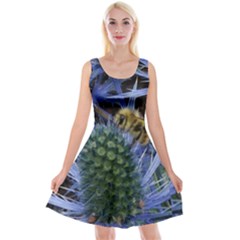 Chihuly Garden Bumble Reversible Velvet Sleeveless Dress