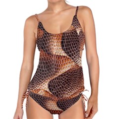 Snake Python Skin Pattern Tankini Set by BangZart