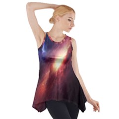 Digital Space Universe Side Drop Tank Tunic