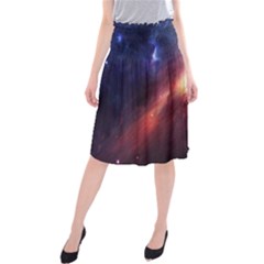 Digital Space Universe Midi Beach Skirt