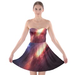 Digital Space Universe Strapless Bra Top Dress by BangZart