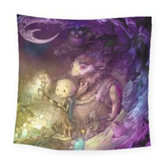 Cartoons Video Games Multicolor Square Tapestry (large)