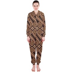 Batik The Traditional Fabric Hooded Jumpsuit (ladies) 