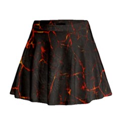 Volcanic Textures Mini Flare Skirt