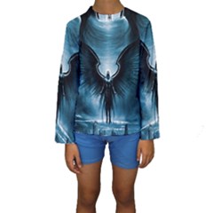 Rising Angel Fantasy Kids  Long Sleeve Swimwear