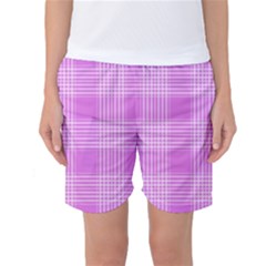 Seamless Tartan Pattern Women s Basketball Shorts