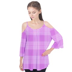 Seamless Tartan Pattern Flutter Tees