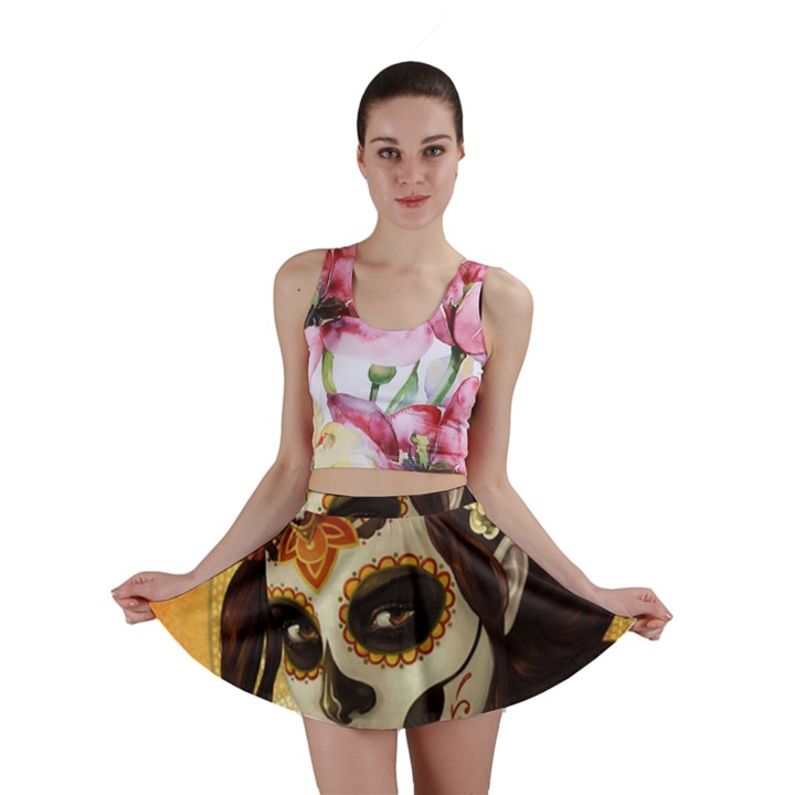 Fantasy Girl Art Mini Skirt
