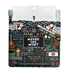 Book Quote Collage Duvet Cover Double Side (full/ Double Size)