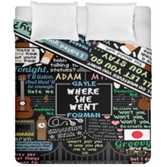 Book Quote Collage Duvet Cover Double Side (california King Size)