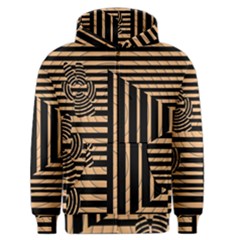 Wooden Pause Play Paws Abstract Oparton Line Roulette Spin Men s Zipper Hoodie by BangZart