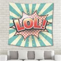 Lol Comic Speech Bubble  Vector Illustration Square Tapestry (Large) View2