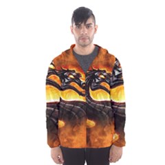 Dragon And Fire Hooded Wind Breaker (men)