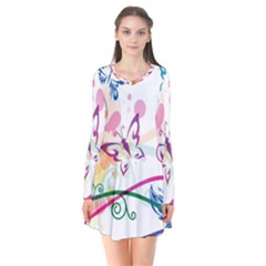 Butterfly Vector Art Flare Dress