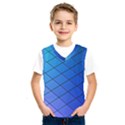 Blue Pattern Plain Cartoon Kids  SportsWear View1