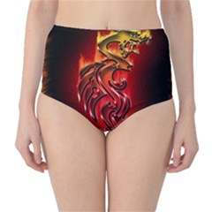 Dragon Fire High-waist Bikini Bottoms