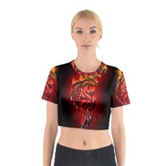 Dragon Fire Cotton Crop Top