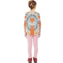 Foxy Fox Canvas Art Print Traditional Kids  Quarter Sleeve Raglan Tee View2