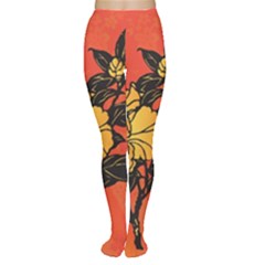 Vector Asian Flowers Women s Tights