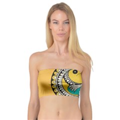 Madhubani Fish Indian Ethnic Pattern Bandeau Top