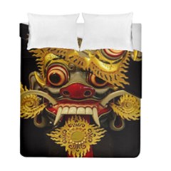 Bali Mask Duvet Cover Double Side (full/ Double Size) by BangZart