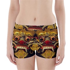 Bali Mask Boyleg Bikini Wrap Bottoms