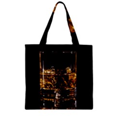 Drink Good Whiskey Zipper Grocery Tote Bag
